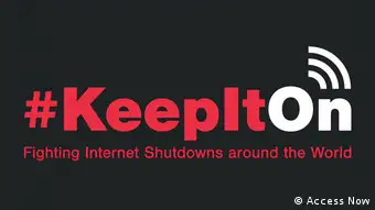 Logo of the #keepiton campaign