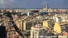 DW Akademie aus Marokko - Blick über Casablanca und die Moschee Hassan II
