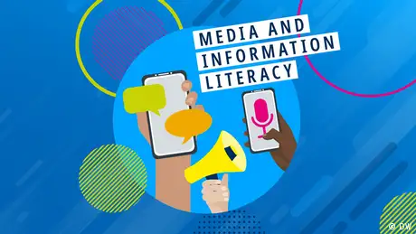 DW Akademie Key Visual zum Handlungsfeld Media and Information Literacy