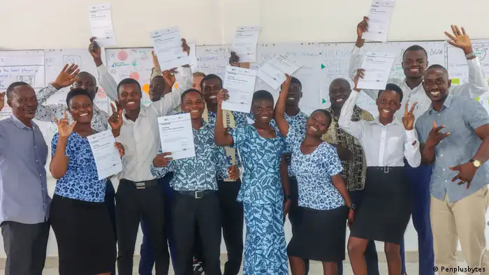 Ghana House of Grace School for the Deaf students hold certificates