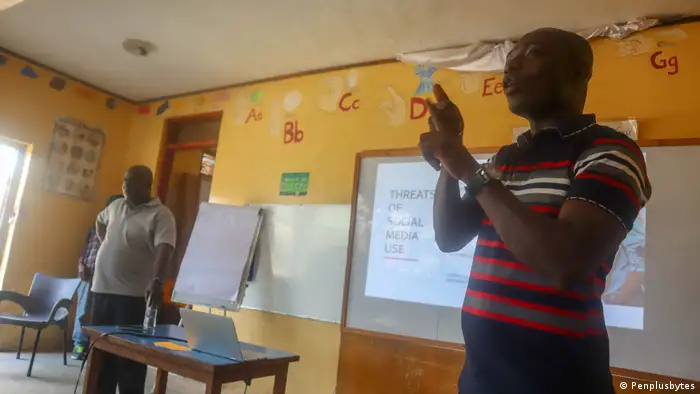 Ghana House of Grace School for the Deaf headmaster and co-director teach about the threats of social media use