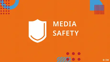Key visual für das DW Akademie Handlungsfeld Media safety